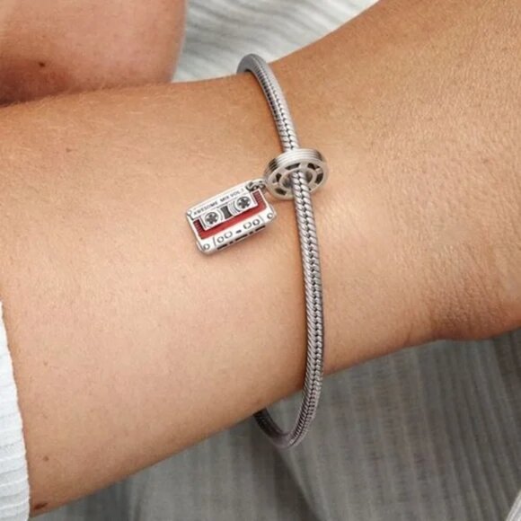 🌺Pandora MARVEL Guardians of the Galaxy Cassette Tape Dangle Charm - Picture 6 of 6